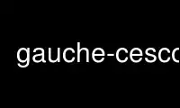 Run gauche-cesconv in OnWorks free hosting provider over Ubuntu Online, Fedora Online, Windows online emulator or MAC OS online emulator