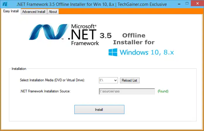 Download web tool or web app .Net Framework 3.5 offline Installer