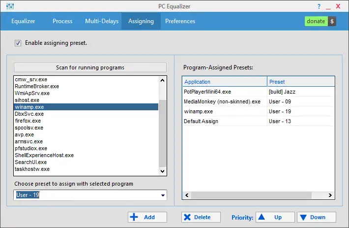 Descargar herramienta web o aplicación web PC Equalizer - GUI