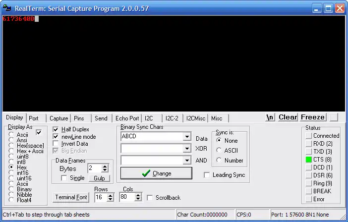 Tải xuống công cụ web hoặc ứng dụng web RealTerm: Serial / TCP Terminal