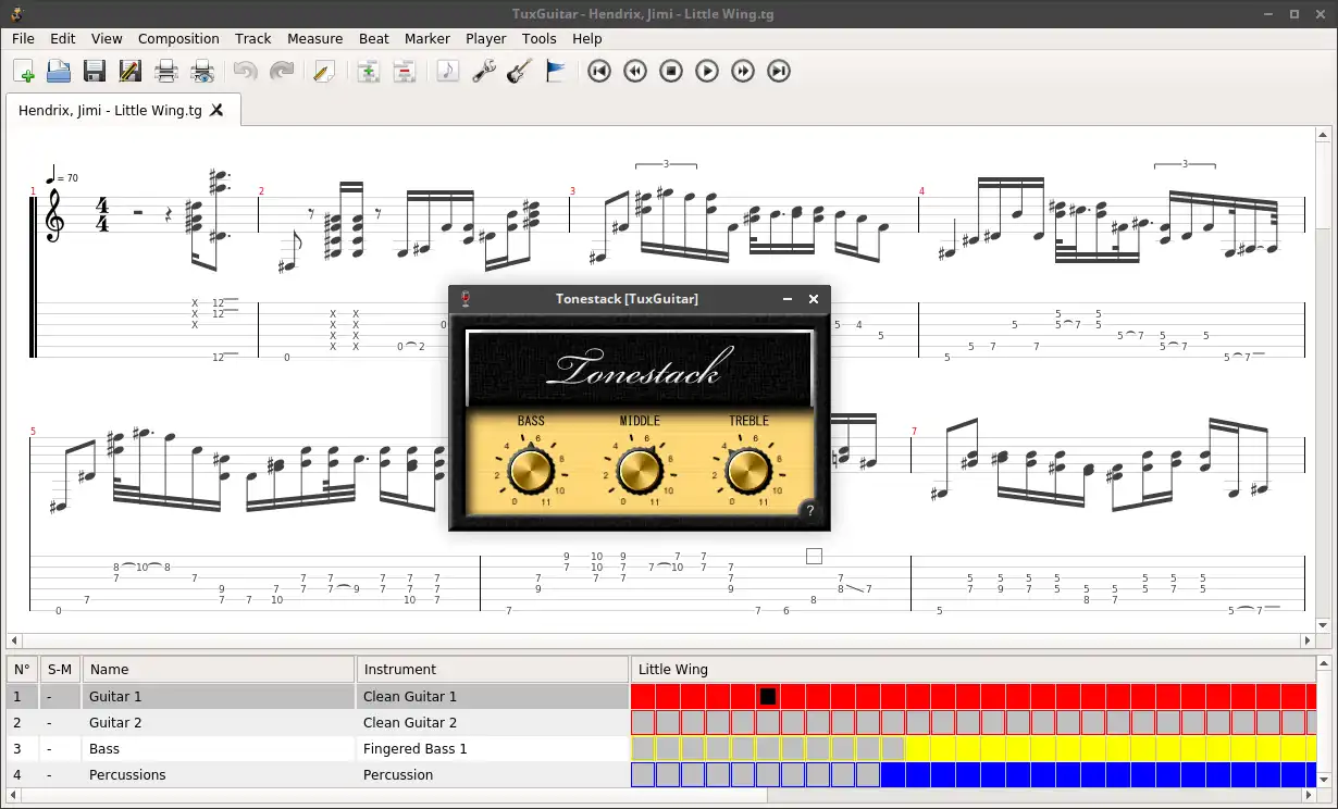 Download web tool or web app TuxGuitar