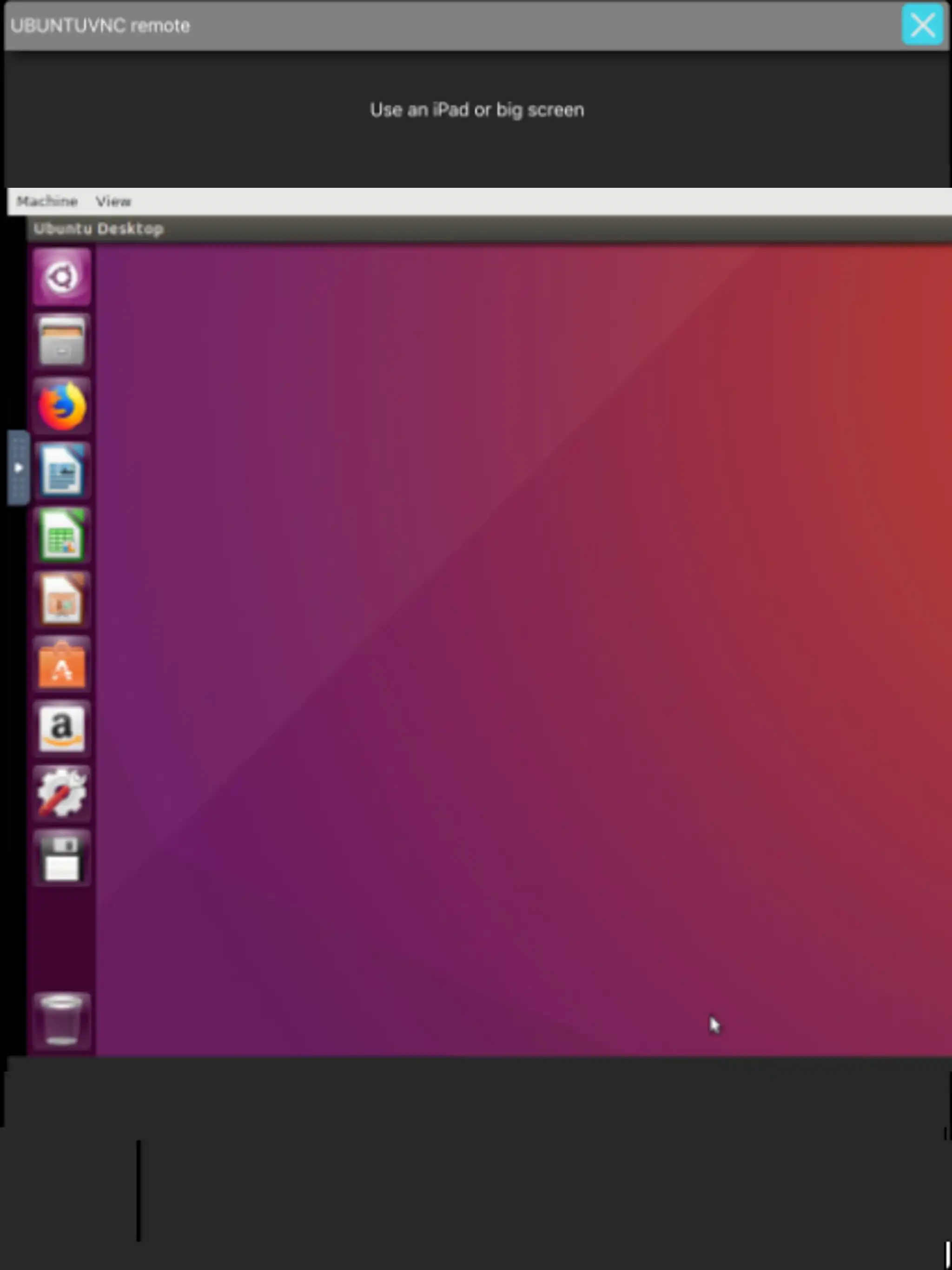 UbuWorks Ubuntu from an Android